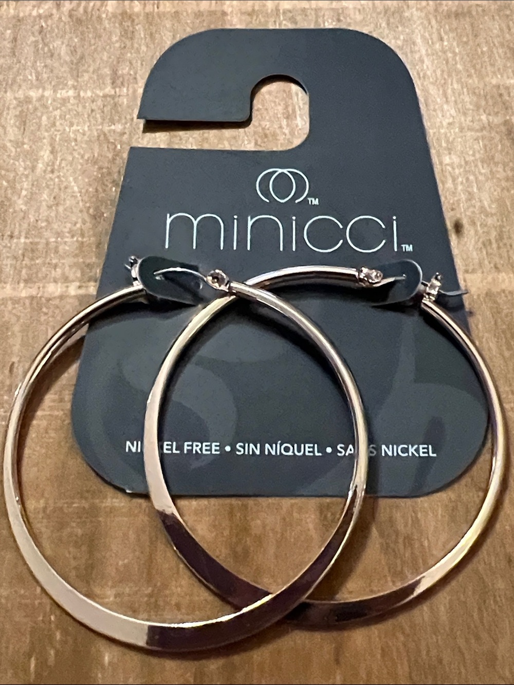3/$18 Minicci Gold Tone Hoop Earrings Lot 755